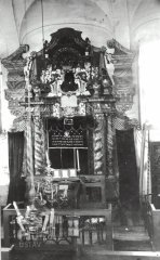 historické foto interiéru synagogy - aron ha-kodeš