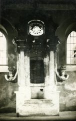 historické foto interiéru synagogy - Almenoor