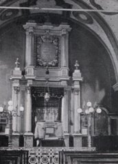 historické foto interiéru synagogy