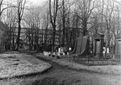 historické foto hřbitova