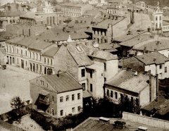 historické foto synagogy (vlevo nahoře)