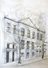 kresba synagogy