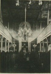 historické foto interiéru synagogy