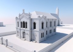 virtuální rekonstrukce synagogy