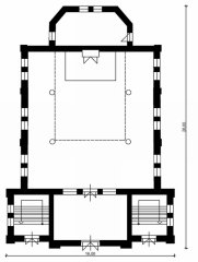 půdorys synagogy