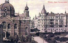 dobová pohlednice se synagogou
