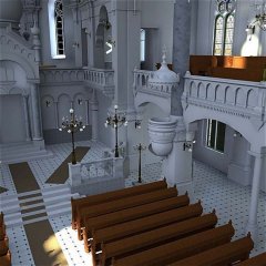 vizualizace synagogy