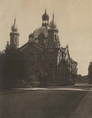 dobová pohlednice se synagogou