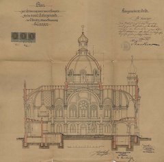 Jakob Gartner: stavební plán synagogy