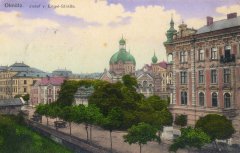 dobová pohlednice se synagogou