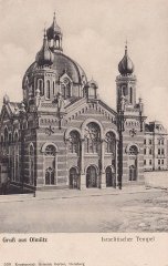 historická pohlednice synagogy