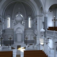 vizualizace synagogy