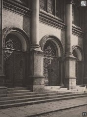historické foto synagogy - hlavní vchod