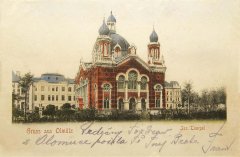 historická pohlednice synagogy