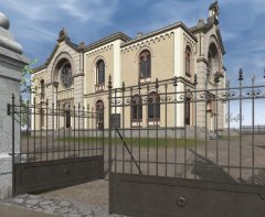 virtuální rekonstrukce synagogy