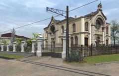 virtuální rekonstrukce synagogy dle foto z roku 1935