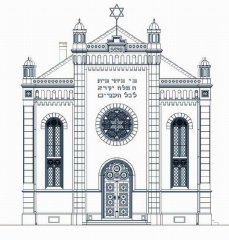 rekonstrukce západního průčelí před přestavbou v roce 1904