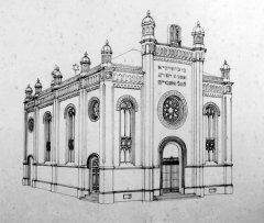 návrh synagogy