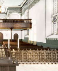 virtuální rekonstrukce interiéru synagogy
