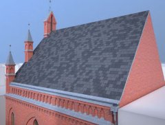 virtuální rekonstrukce synagogy - střecha