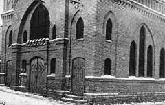 historické foto synagogy - vchod