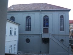 severní průčelí synagogy