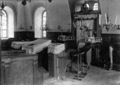 historické foto interiéru synagogy