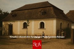 digitální rekonstrukce historického fota synagogy