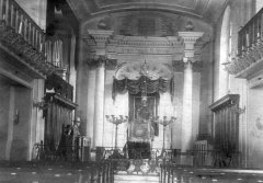 historické foto interiéru Staré synagogy