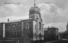 dobová pohlednice s námětem synagogy