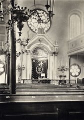 interiér synagogy před přestavbou