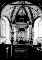 historické foto interiéru synagogy