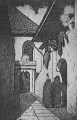 kresba synagogy