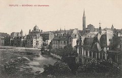 historické foto synagogy (v pozadí)