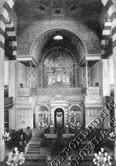 historické foto interiéru synagogy