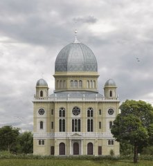 virtuální rekonstrukce synagogy - západní průčelí