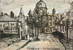 kresba synagogy
