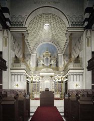 vizualizace zničené synagogy
