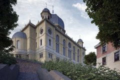 vizualizace zničené synagogy - severní stěna