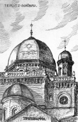 kresba synagogy