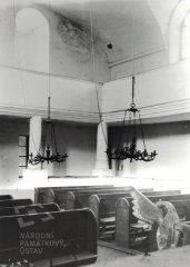 historické foto interiéru synagogy