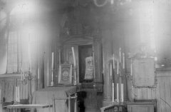 historické foto interiéru synagogy