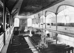historické foto interiéru synagogy