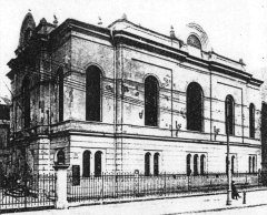 historické foto synagogy