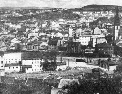 část města se synagogou