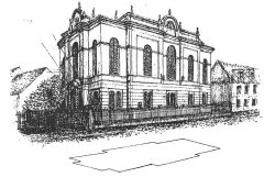 kresba synagogy