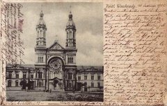dobová pohlednice se synagogou