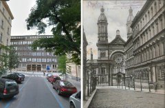 srovnání - pohled z ulice Moravská