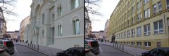 vizualizace synagogy - srovnání se současnou zástavbou