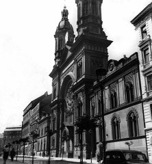 historické foto synagogy